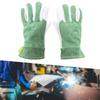 Pair Goatskin Leather TIG Oxyfluoride Welding Gloves Thermal Insulation Fireproof Soft Wear Resistant