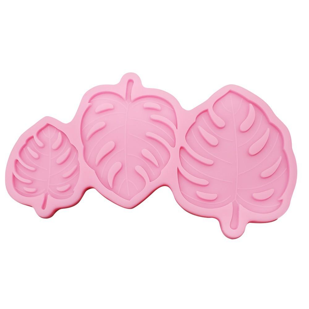 Tropical Theme Palm Leaves Banana Leaf Fondant Tools Gummy Silicone Molds Cake Decorating Mould Gumpaste Craft Baking Pan