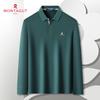 Montagut Men's Breathable Long Sleeve Polo Shirt