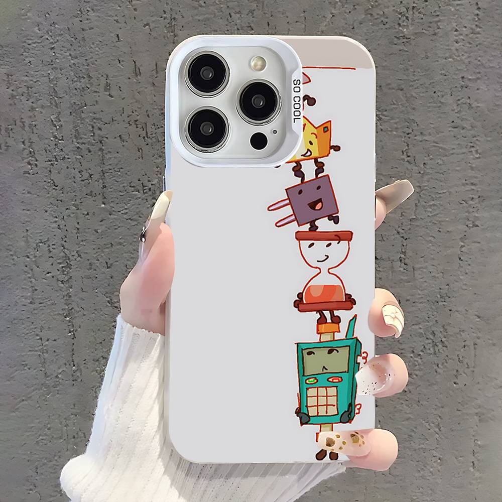 Battle For Dream Island Phone Case For iPhone 17,16,15,14,13,12,11,Pro,XS,Max,Plus,Mini,SE White Candy Matte Shockproof Cover