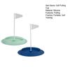 Golf Putting Cup with Flag Silicone Golf Hole Cup Indoor Outdoor Golf Putting Training Aid for Home Backyard Practice