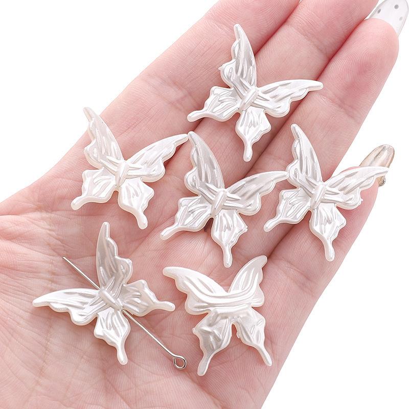 20pcs AB Double Color Butterfly Accessories DIY For Women Sweet Hair Ornament Rainbow Headwear Necklace Bracelet Jewelry Making