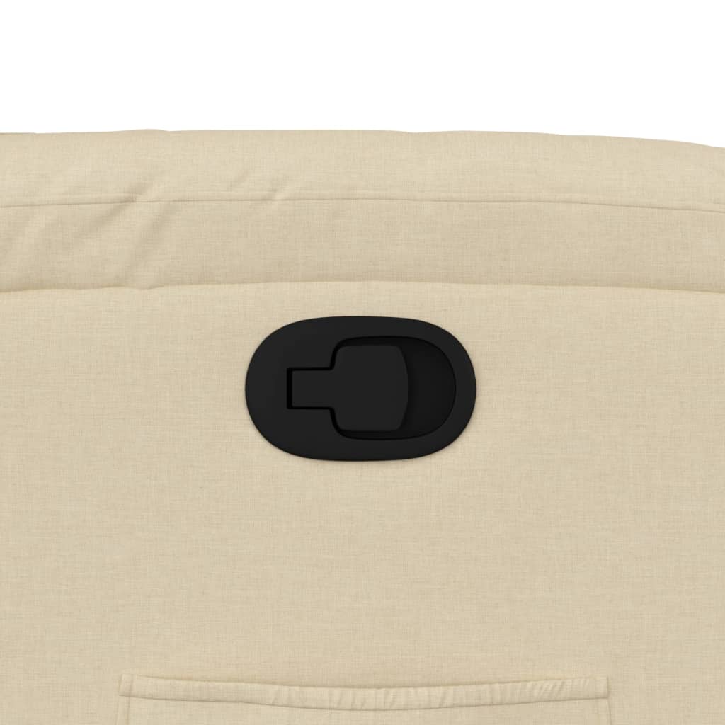 Relaxation Armchair Cream Fabric