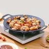Nonstick BBQ Grill Pan Stovetop Baking Tray Comal with Metal Handles for Indoor Outdoor Barbecue