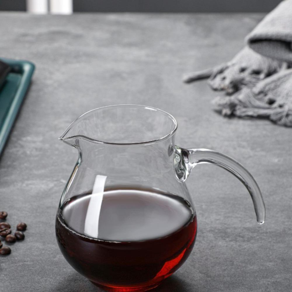 New Borosilicate Glass Coffee Pot, Coffee Set, Smoke Gray Set, Glass Handle Reinforced Lead Sharing Pot