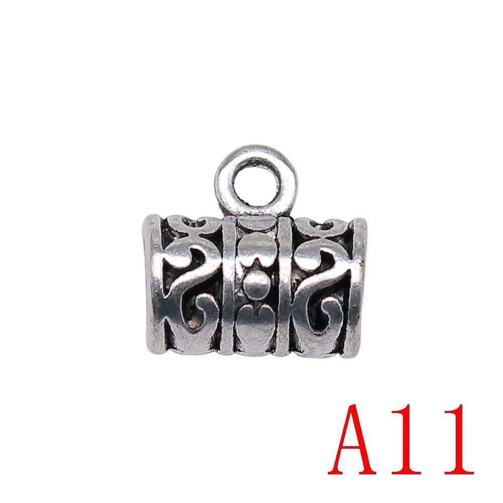 Cylindriska hängande huvudkomponenter för smyckenstillverkning Accessori Decor Diy