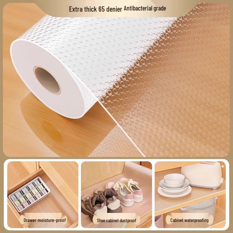Waterproof & Moisture-Proof Drawer Liner for Cabinets: Thick Oil-Proof Mat for Kitchen, Wardrobe, and Shoe Storage