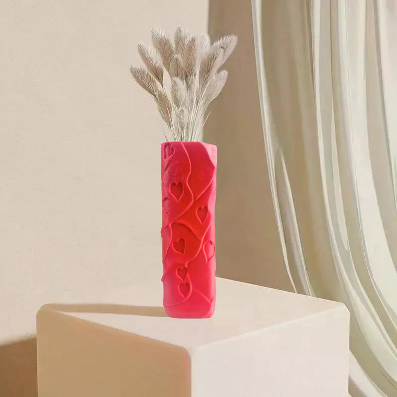 Love Vine Vase Love Shaped Tabletop Centerpiece Decoration Romantic Love Sign Valentines Wedding Vases Decor Home Decor Gift