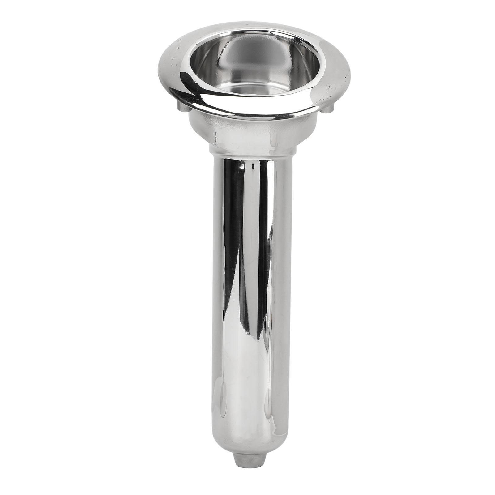 Boat Rod Cup Holder 316 Stainless Steel 280mm Rustproof Long Lasting Life Universal for Yachts Marines 30 degrees