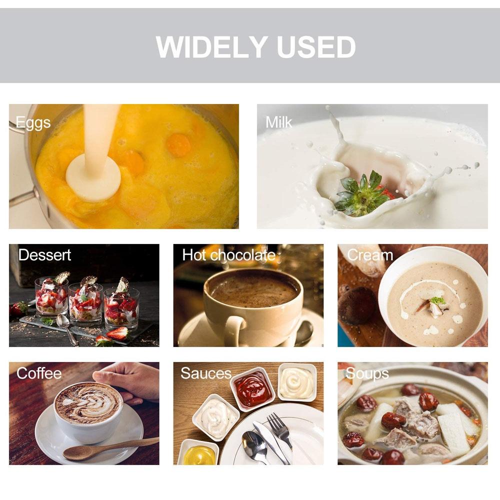 Foamer Milk Frother Set Whisk Stirrer Eggbeater 19000RPM Mixing Kitchen