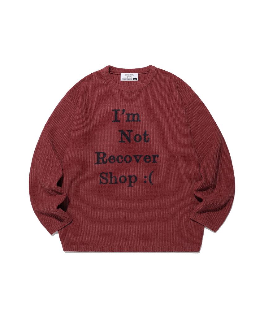 NICEGHOSTCLUB Ffats Position Knit_Red(Ng2Efuk611A)