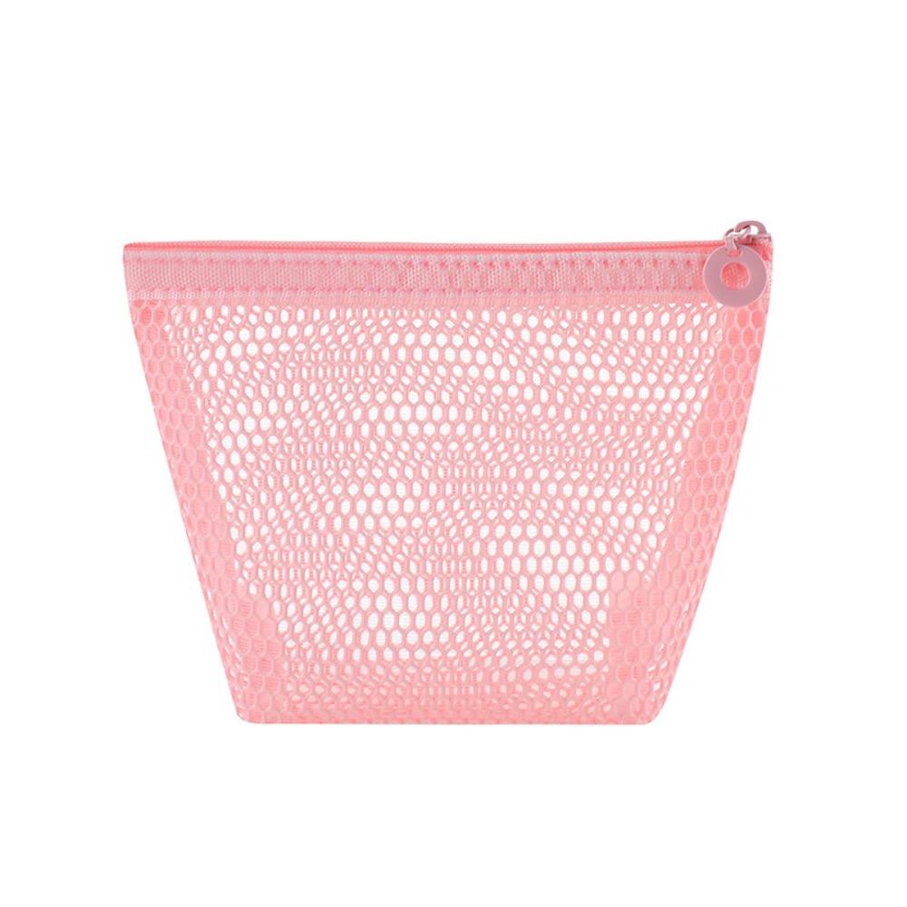 New Mesh Cosmetic Bag Portable Mini Mini Wallet Pouch Transparent Zipper Coin Purse Travel