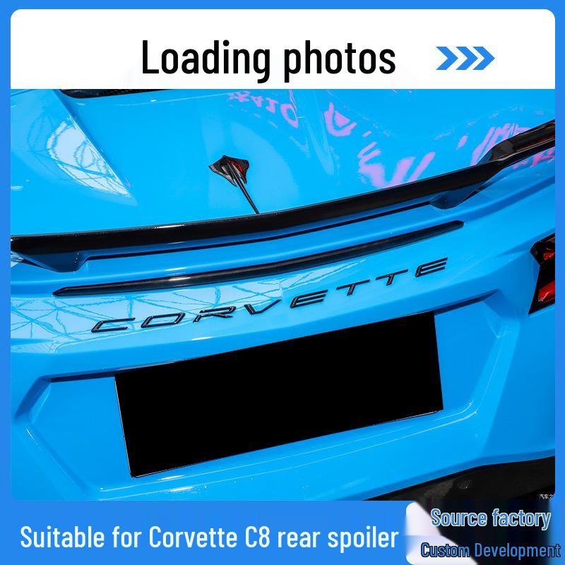Corvette C8 Z51 Rear Spoiler Wind Deflector for 2020-2024 Models Glossy Black