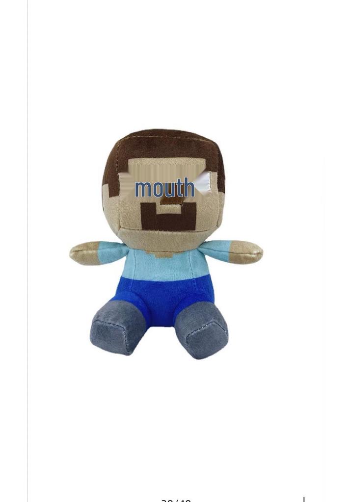 Плюшевая игрушка Minecraft в вакуумной упаковке: Стив, Крипер и Иссушитель