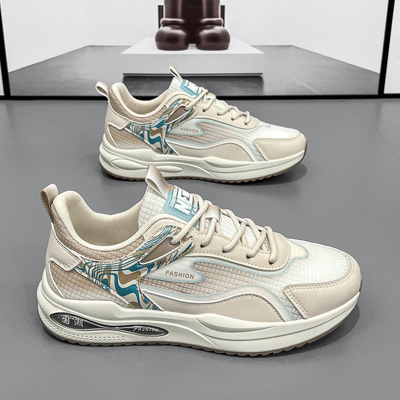 Men's shoes 2024 new summer breathable mesh casual versatile running net shoes men's thin soft-soled sports trendy shoes