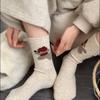 Female Autumn and Winter Thickened Warm Lovely Puppy Wool Boneless Pile Socks