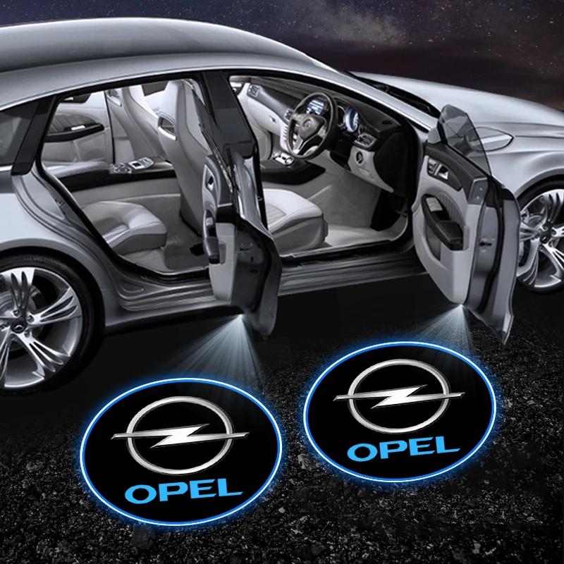 Car styling Auto Door LED Decoration Wireless Welcome Light Logo ProjectorFor Opel Insignia Astra Antara Meriva Zafira H G Corsa