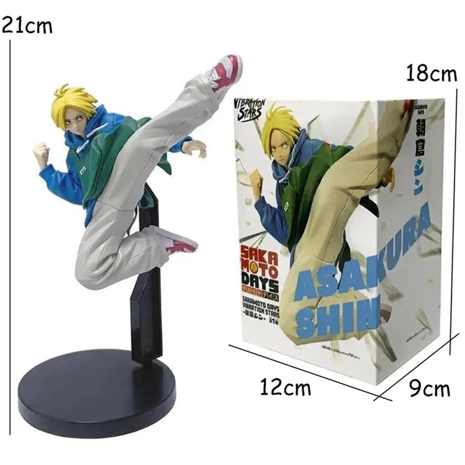Sakamoto Taro & Shin Asakura Anime Action Figure PVC Toy Collectible Figurine for Kids And Fans Stock Available