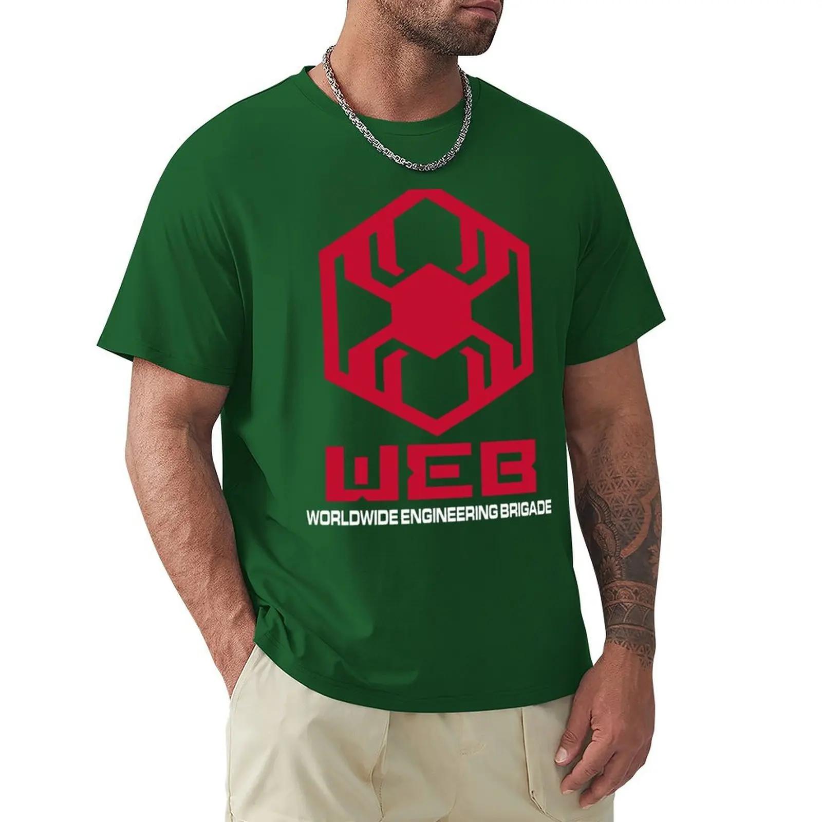 W.E.B T-shirt vintage tops summer top plus size tops T-shirt men 4XL