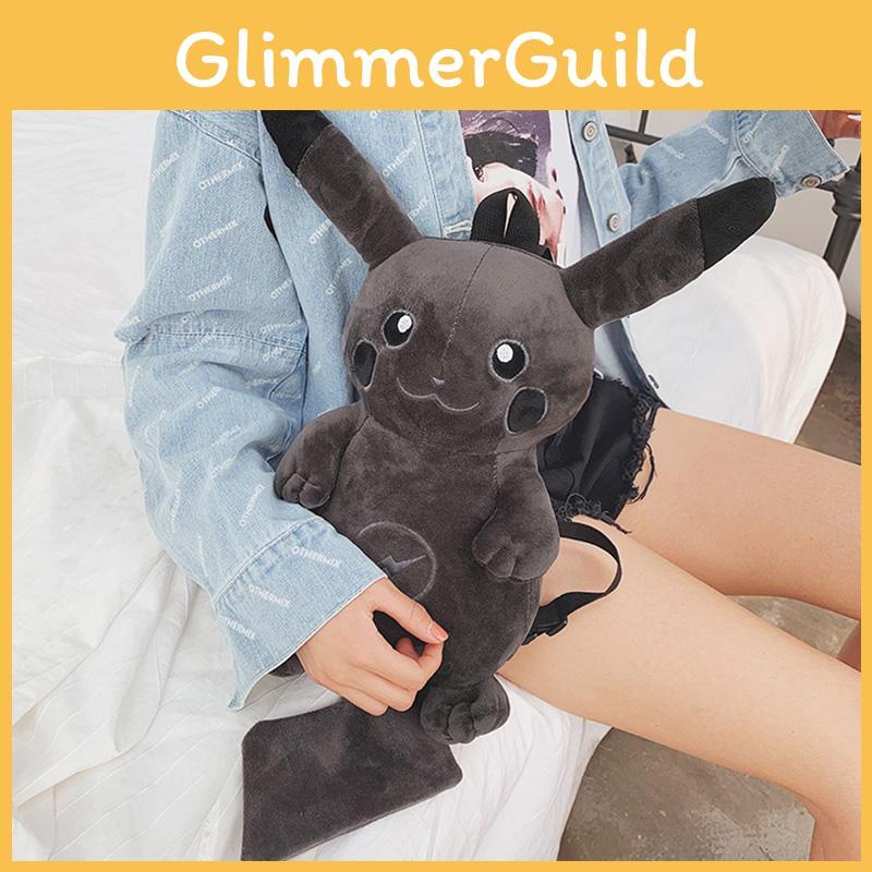 Cute Cartoon Pikachu Plush Backpack For Students