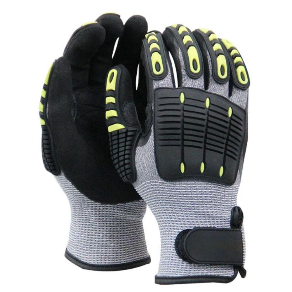 Oil-proof Anti Cutting Gloves Shock Absorbing Anti-smashing Gloves  Rescue Work