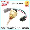 239-9957 Coolant Fluid Level Sensor 3612521 4903489 068598 for Cummins Engine Series L10 ISX M11 ISM N14 1673785C91 1673785C92 Coolant Temperature 4