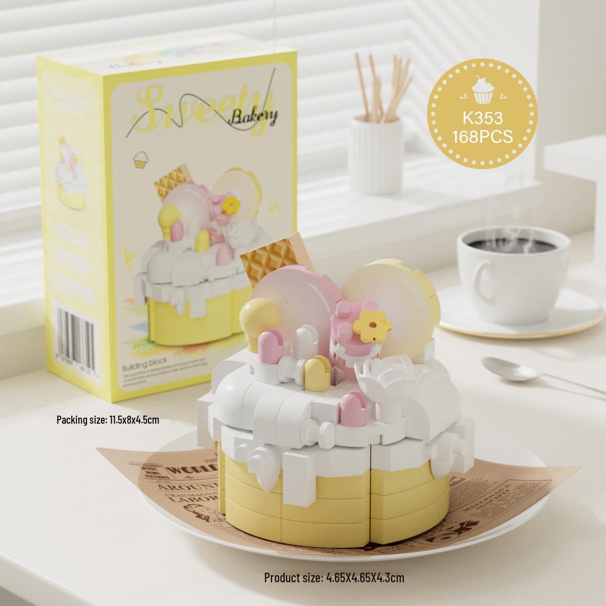 

Барвисті Трикутні Тортові Будівельні Блоки - Серія Десерти для Вечірки Сумісні з Лего Прикраси та Подарунки