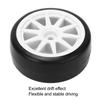 4 Pcs RC Drift Tire Wheels Rubber Plastic Hard Tires for Car Accessories 12mm Hex Black