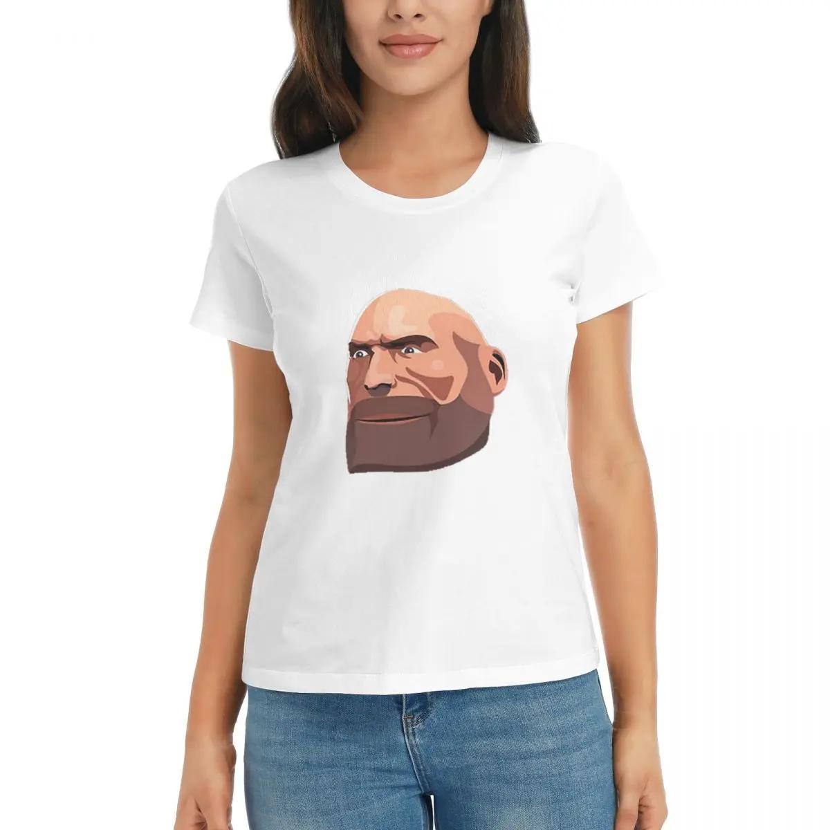 

Women TShirt Team Fortress 3 Summer Short Sleeve Tees ONeck Cotton T Shirts Clothes Tops Streetwear S