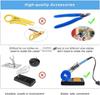 60W Soldering Iron Kit with ON/OFF Switch, Solder Sucker, Stand & PU Bag