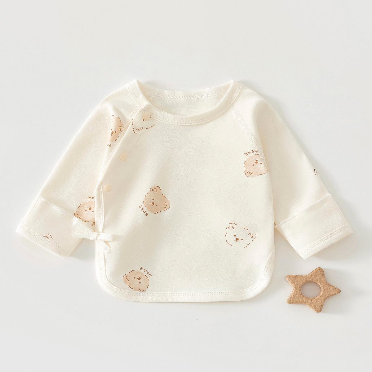 Newborn Pure Cotton Class A Shirt: Anti-Urine, Belly Protection, Size 52, Spring/Autumn Size 52