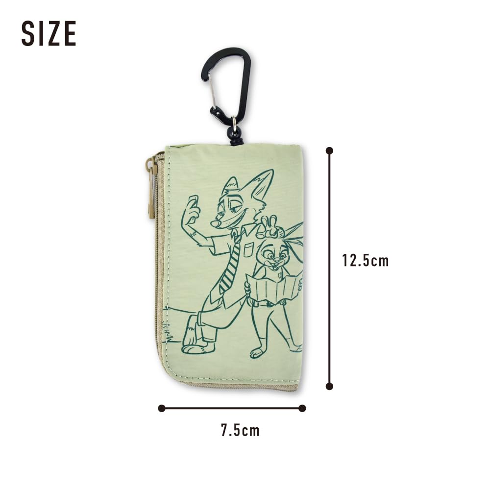 Zootopia Disney Nick Judy Pass Case Key Case Card Case Reel Key Hook Carabiner Small Pass Case
