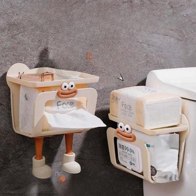 Bathroom Moisture-proof Tissue Box Wall-mounted Non-perforating Waterproof Roll Paper Sanitary Tissue