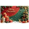 Festive Season Background Reindeer Ornament Xmas Event Banner Holiday Party Display Snowflake Pattern Merry Christmas Banner