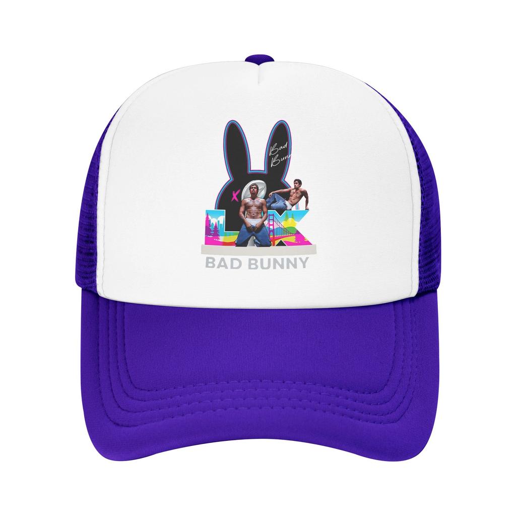 Summer Mesh Sun Hats Summer Baseball Cap Vintage Hip Hop Hats Bads Bunnys Unisex Men Print Kpop Rock Dropshipping Baseball Cap