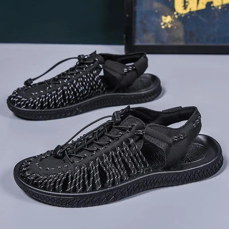 

Модные мужские сандалии с закрытым носком, ультралегкие, большого размера № 41, скидка 2025 в рамках приветственного предложения, оптовая продажа, дышащие, купить цвет, мужская обувь 44