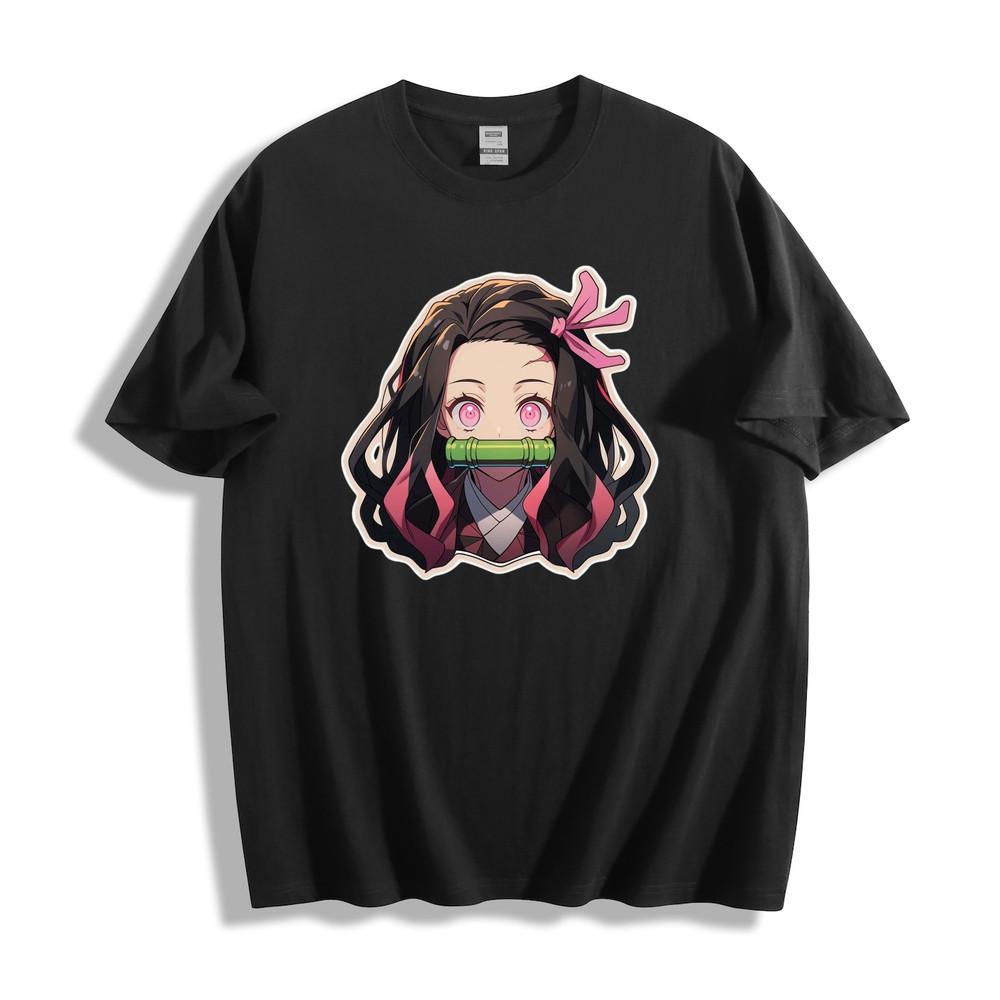 Футболка унисекс с изображением Незуко Камадо из аниме Клинок, рассекающий демонов S