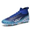 Pink Football Field Boots Men High Top FG Soccer Shoes Man Outdoor Profession Lightweight Men's Artificial Grass Soccer Cleats