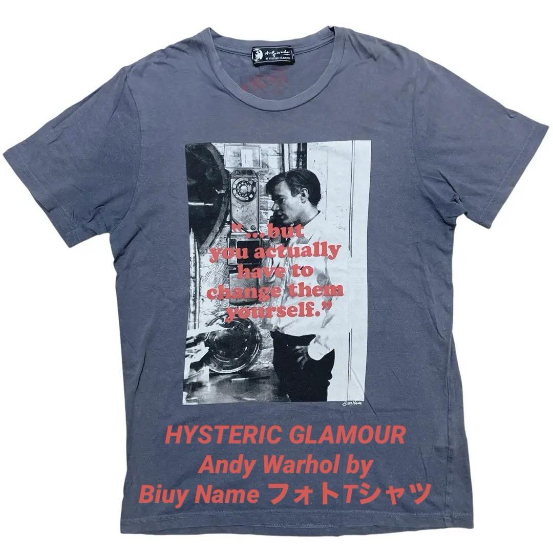 

[USED] Used Hysteric Glamour Andy Warhol Biuy Name Photo T-shirt