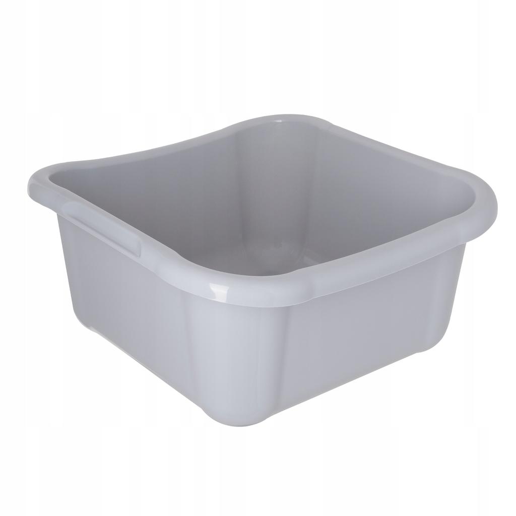 KADAX Square Bowl Plastic Basin Large With Handles