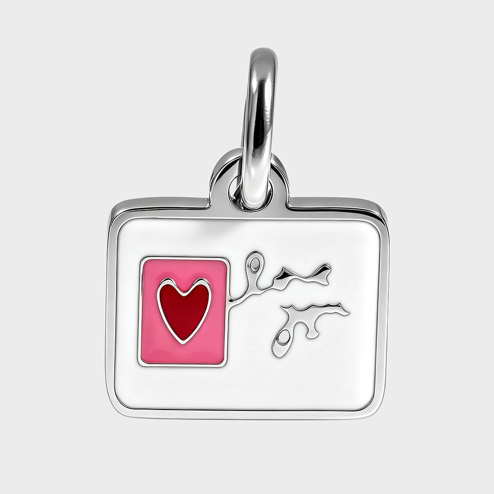 Charm Pendant Enamel Camera Lipstick Card Love Cubic Zirconia Jewelry Making for Women 316l Stainless Steel Charms
