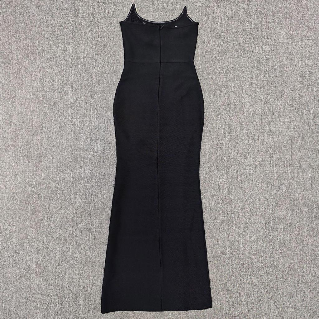 Elegant Beaded Strapless Evening Gown for Women