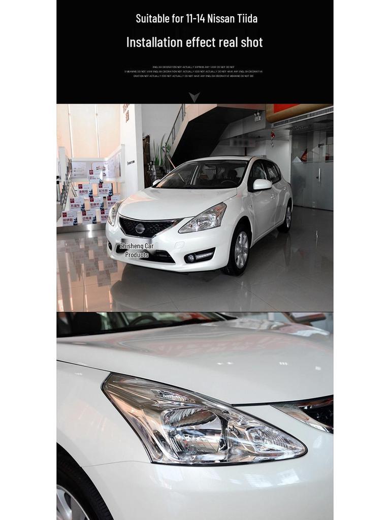 Clear Headlight Cover for 2011-2014 Tiida: New Transparent Lampshade & Glass Shell Replacement