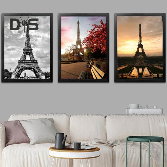 Wall Mount Photo Frame Modern Picture Art Painting Poster Display Frame Home Office Bedroom Rectangle Wall Hanging Desktop Photo Holder
