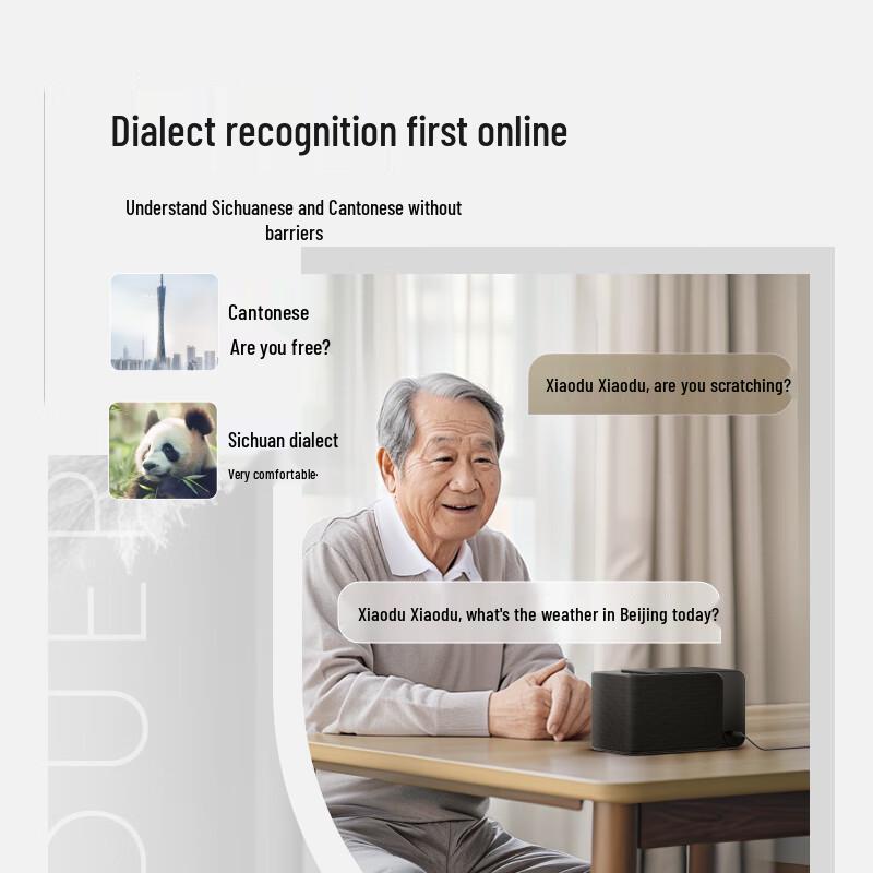 XiaoDu MatePro Smart AI Speaker with LED Clock CN plug (adapter included)