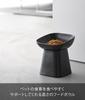 Yamazaki Ceramic Pet Food Slanted Pet Dishwasher Microwave Item 10562 (Yamazaki Industries) Bowl, Height, Black, W15×D15×H17cm, Nooks, Dish, Safe,