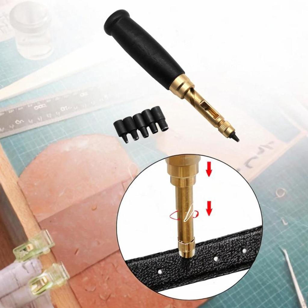 Screw Hole Punch, Leather Tool Craft Punches, Belt Puncher for Cards Sewing
