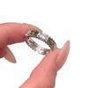 Elegant and graceful ring accessories fresh green and white diamond rings for women fashion exquisite party jewelry gifts