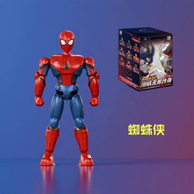 ZD Infinity Saga Action Figure Iron Man Spider Man Captain America War Machine Black Panther Assemble Collection Model Doll Toys