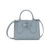 Le Roseau 22 Bambus-Schnallenverschluss Große Rindsleder-Tasche Schulter-Crossbody-Handtasche Kleine Damen-Handtaschen Wolkenblau 10095HPN627